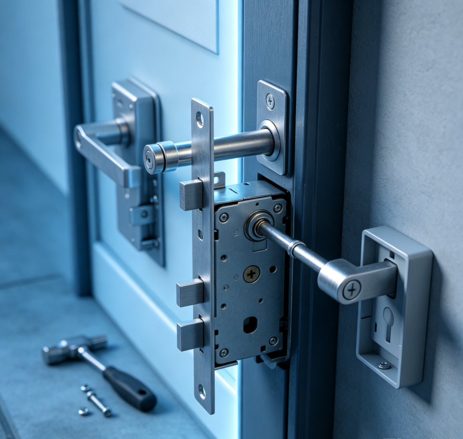Replacement service for apartment building entrance access control units