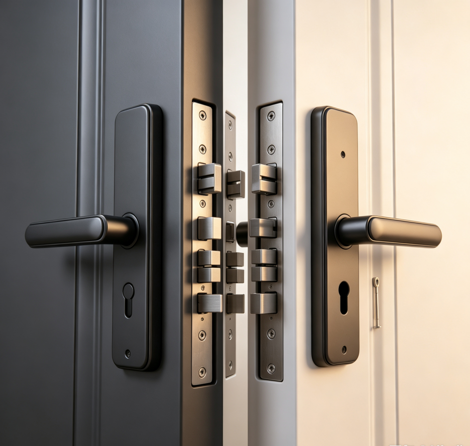 Synchronized installation of primary and secondary locks for double doors - Image 2