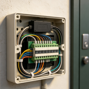 Inspection and organization of access control power wiring