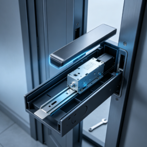 Installation and calibration of fully automatic sliding-cover locks