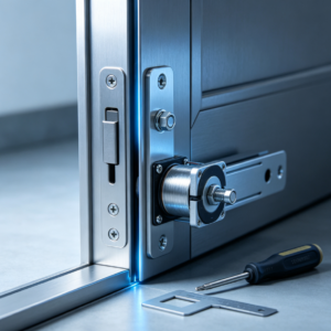 Adjustment of electromagnetic lock holding force