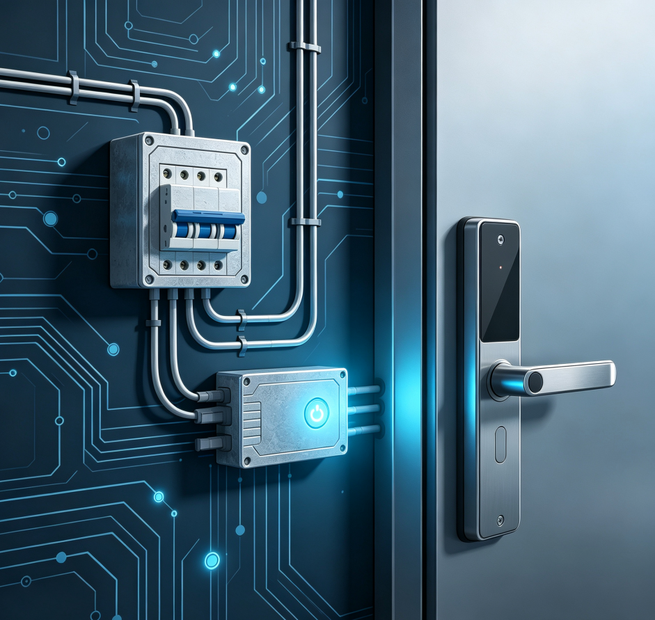 Connection service for access control backup power supplies - Image 2