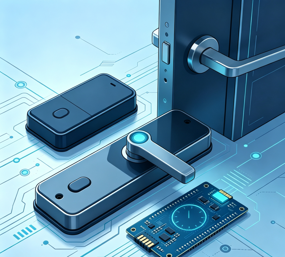 Time synchronization service for offline access control locks