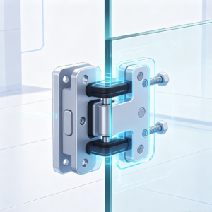 Anti-vibration reinforcement for glass door clamp locks