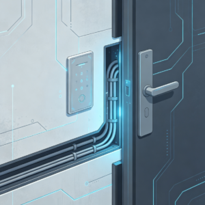 Concealment and aesthetic finishing of access control wiring