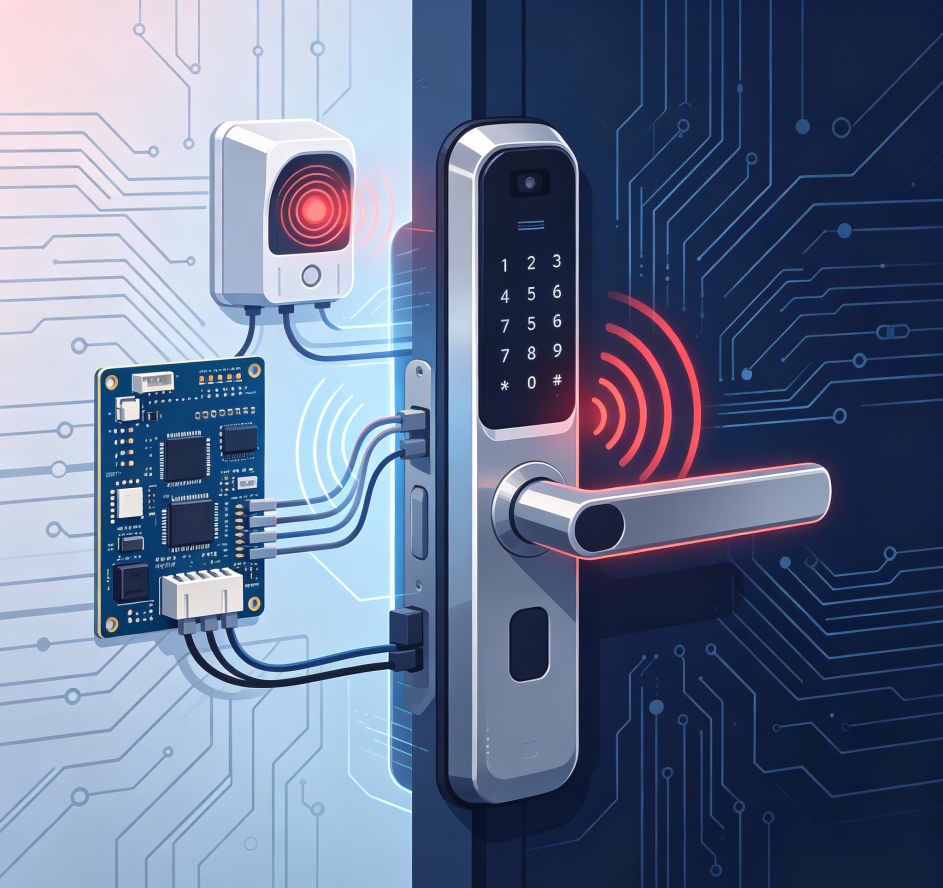 Installation of external alarm linkage for access control systems