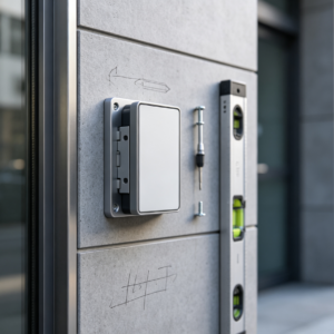 Repositioning and installation of access control card readers