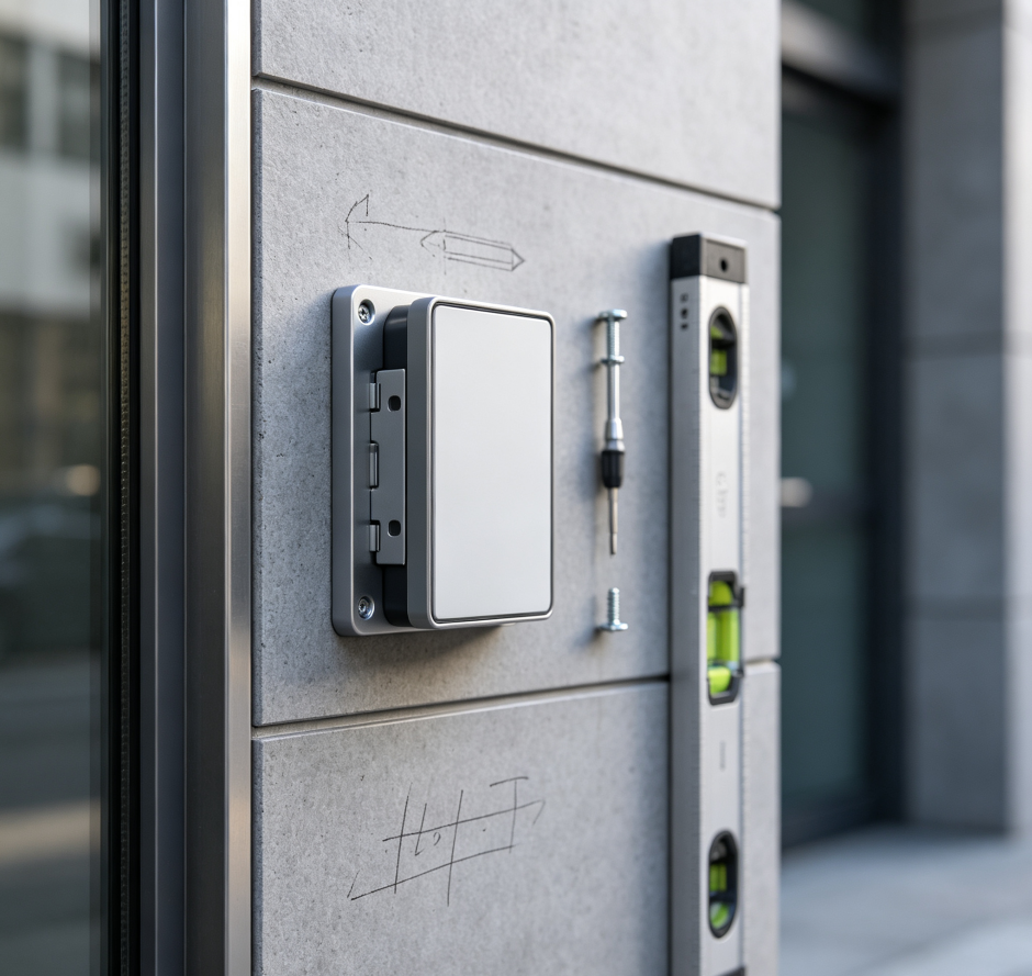 Repositioning and installation of access control card readers